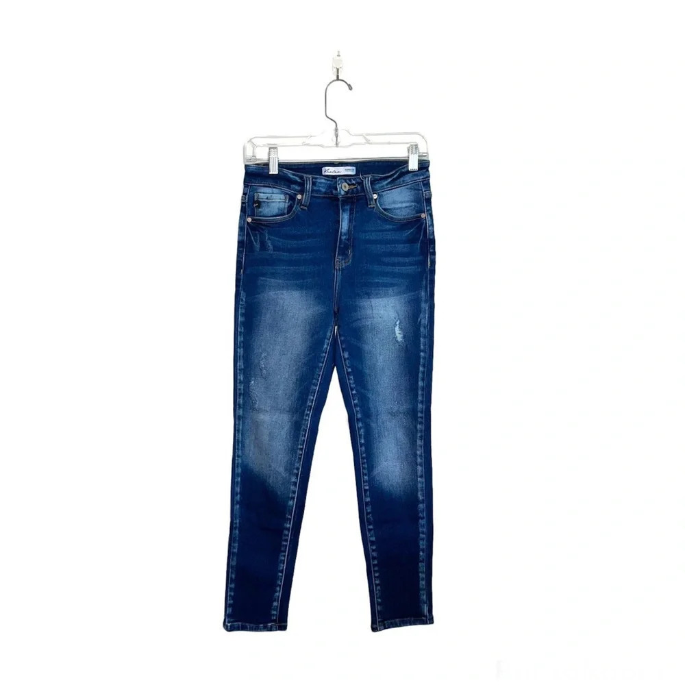 KanCan Exclusive Dark Wash High Rise Ankle Skinny Jeans 27 Women’s